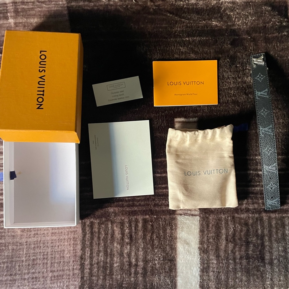 Louis Vuitton Monogram Canvas Strap in Black and Gray